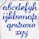 BUY5FOR8, Watercolor Alphabet, Blue Font Clip Art, Hand Paint Letters, Watercolor Clipart, Lower Case Letters