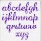 LIMITED EDITION / Violet Watercolor Alphabet / Calligraphy Font Clipart / Modern Brush Letters / Download / BUY5FOR8