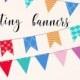 Bunting Banners Clip Art 