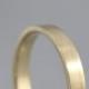 3mm 14K Yellow Gold Wedding Band - Unisex - Matte Finish or Polished Finish - Commitment Rings - Classic Wedding Band - Mens Wedding Ring