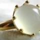 Moonstone Engagement Ring 18K Gold Vintage Moonstone Ring, Alternative June Birthstone