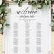Wedding Seating Chart Sign, Seating Chart Printable, Seating Chart Template, Seating Board, Seating Plan, PDF Instant Download 