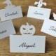 Personalised Bat Place Cards, Personalized Halloween Place Cards, Table, Dinner Party, Ivory, White, Black Wedding Place Cards, Escort PC08