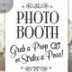 Photo Booth Sign Printable Wedding, Party Instant Download Ready To Print (#PHO3B)