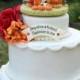 Wedding owl cake topper, love bird cake topper, fall cake topper, custom bride and groom with flower arch, wedding arch