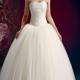 Tulle Sleeveless Appliques White Ball Gown Lace Up Sweep Sweetheart