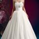 Pleated Bowknot Zipprer White Tulle Ball Gown Strapless Sweep