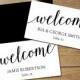 DIY Place Cards Wedding, Black and White Place Cards // Editable Place Card Templates, Wedding Name Cards, Flat and Folded