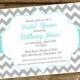 Printable Bridal Shower Invitation - Frame Chevron Bridal Invitation - Bachelorette Party, Engagement Party, Hens Night, ANY EVENT