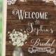 Wedding Welcome Sign, Bridal Shower Welcome Sign, Bridal shower sign Printable, Rustic Welcome Sign, Bridal Shower Decor