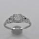 Vintage Engagement Ring .31ct. Diamond & Platinum Art Deco - J35612