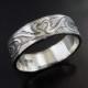 Man's Dragon Heart Wedding Ring - Sterling Silver Celtic Style Dragon Design - Unique Wedding Ring for Man