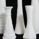 Vintage Milk Glass Vases - The Piper Collection - Set of 5 Milk Glass Vases, Hand Styled Collection