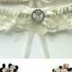 Wedding Day Themed Mickey and Minnie Mouse Satin/Satin and Lace Garter/Garter set- Your choice of embellishment.
