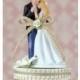 Lasso of Love Western Wedding Cake Topper - Custom Painted Hair Color Available - 100061