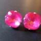 Ultra Pink Swarovski Crystal Earrings/Swarovski Crystal Studs/ Swarovski Earrings/ Square Crystal Studs/ Cushion Set Earrings/ Bridesmaid
