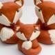 Fondant fox cake toppers - Ready to ship in 1-2 weeks