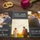 Wedding Invitation Card Template - Photoshop Templates - Photography Postcard PSD - Printable Photo Personalized & Custom WT019