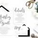 Printable Wedding Invitation Suite / Calligraphy / Wedding Invite Set - The Ainsley Suite