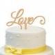 LOVE Cake Topper Wooden Rustic Wedding Topper Wood Wedding Cake Topper