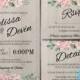 Printable Floral Wedding Invitation Kit Templates + RSVP, Details - Instant Download - Editable in Our Web Application