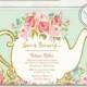 Love is Brewing Bridal Shower Invitation - Garden Tea Party - High Tea Invite - Bridal Tea - Wedding Shower - Printable - LR1050