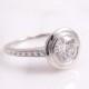 ON SALE - Antique Art Deco Platinum Bezel Set 1.05ct Diamond Solitaire Engraved Engagement Ring/ Appraisal Included