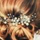 Paris Bridal Hair Comb, Wedding Hair Comb, Pearl and Crystal Hair Comb, Bridal Wedding Hair Accessories, Floral Bridal Headpiece, Hair Comb