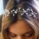 Bridal hair vine, Wedding hair accessories, sparkle Rhinestones, head piece, Hair Vine Tiaras, hair piece fascinate
