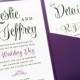 Purple Wedding Invitation - Lavender Wedding Invitation - Wedding Wishes Pocket Invitation - Pocket Fold Wedding Invitation - Wedding Invite