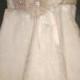 Champagne Flower Girl Dress Size 2T Lace Tulle Skirt and Charmeuse Top
