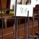 12 Wooden Table Number Holders - Wedding - Rustic / Shabby Chic / Vintage / Custom Typography / Wood Numbers Tables