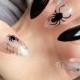 Doobys Stiletto Nails - Spider Cobweb - 24 Hand Painted Nails Gore Halloween Nails