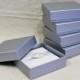 10 (7"x7"x2") Square Boxes in Matte Silver perfect fit for Silk Invitation Box.