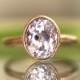 Kunzite 14K Gold Engagement Ring, Gemstone Ring, Stacking Ring,  - Made to Order