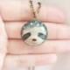 Miniature sloth necklace