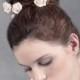 Bridal hair pins. Wedding hair pins. Roses hair pins. Ivory hair pins. Ivory roses hair pins. Floral hair pins. Hair accessories MOD513