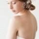 Bridal Hair pin, Wedding hair pin, Swarovski crystal, Crystal Bridal Hair pin, Nature Inspired Hair Pin, Wedding Accessory - Pure