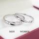 Free Engraving sterling silver infinity promise rings, personalized couple rings, couple ring set, His and Hers, promise ring
