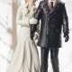 Winter Wonderland Lovers Bride and Groom Snow Wedding Cake Toppers Frigid Cold  Weather Couple Romantic Porcelain Hand Painted Figurines