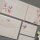Blush Pink Wedding Invitation - Floral Wedding Invitation, Pocket Wedding Invitation, Garden Wedding, Elegant Invite - Adrianna and Dwayne