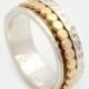 Unisex Spinner Ring, Silver Spinner Ring, Gold Spinner Ring, Spinner Ring, Spinning Ring, Worry Ring, Fidget Ring, Meditation Ring DR2011GF