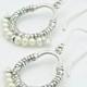 Oxidized Sterling Silver pearl Chandelier Earrings, Bohemian Jewellery, Dangle Earrings, pearl earrings, boho jewellery, gemstone earrings,