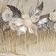 Bridal hair comb bridal Silver Jewelry Vintage Ivory Flowers Leafs and Pearls Wedding side Hair Piece crystal pearl wedding Headband