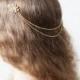 Gold Wedding Headpiece - Bridal Hair Jewellery - Crystal Head band - Bohemian  Headpiece