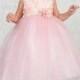 Pink Tulle Skirt Dress With Floral Top And Pin On Flower
