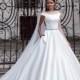 New Arrival Off-the-shoulder Crystal Design 2016 Wedding Dresses Pockets Beaded Sash Bridal Ball Gowns Satin Wedding Dress Button Shina Online with $110.06/Piece on Hjklp88's Store 