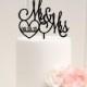 Wedding Cake Topper - Mr and Mrs Cake Topper - Cake Topper with Wedding Date