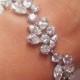 Swarovski Crystal Bracelet, Cubic Zirconia Wedding Bracelet, Silver or Gold Crystal Wedding Bracelet - ADARA