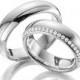 ON SALE Diamond Wedding Rings His and Hers Matching Sterling Silver